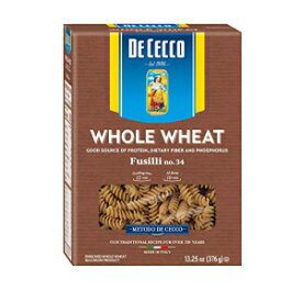 De Cecco Pasta Fusilli Whole Wheat Pasta, 13.25 oz