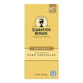 シャルフェン ベルガー ダーク チョコレート バー、3 オンス (6 個パック) Scharffen Berger Dark Chocolate Bar, 3-ounces (Pack of 6)