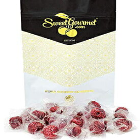 SweetGourmet 包まれたラズベリーハードキャンディ | 1ポンド SweetGourmet.com SweetGourmet Wrapped Filled Raspberries Hard Candy | 1 Pound