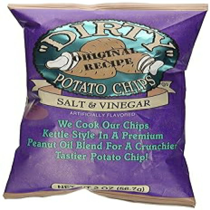 楽天市場】 Dirty Potato Chips Dirty Sea Salt & Vinegar Potato Chips, Gluten  Free, 2 Ounces (Pack Of 25) : Glomarket