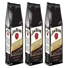 ジムビームバーボンバニラバーボンフレーバーグラウンドコーヒー、3袋（各12オンス） Jim Beam Bourbon Vanilla Bourbon Flavored Ground Coffee, 3 bags (12 oz ea.)