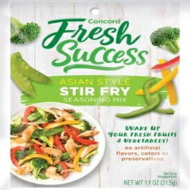 Concord Farms アジアン スタイル 炒めミックス、正味重量 1.1 オンス (18 パケットのお買い得ケース) Concord Farms Asian Style Stir Fry Mix, Net Wt 1.1 oz(VALUE Case of 18 Packets)