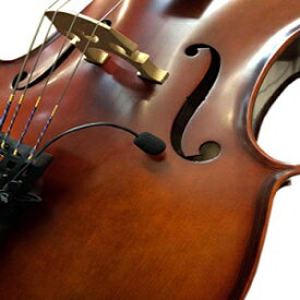 マイヤーズピックアップによる柔軟なマイクログースネックを備えたフェザージャーマンチェロピックアップ The Feather German Cello Pickup with Flexible Micro-Gooseneck by Myers Pickups