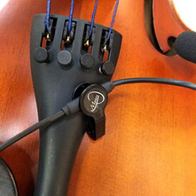 マイヤーズピックアップによる柔軟なマイクログースネックを備えたフェザーウィーンチェロピックアップ The Feather Viennese Cello Pickup with Flexible Micro-Gooseneck by Myers Pickups