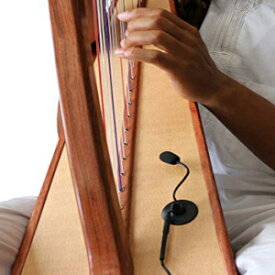マイヤーズピックアップによる柔軟なマイクログースネックを備えたフェザーレバーハープマイク The Feather Lever Harp Microphone with Flexible Micro-Gooseneck by Myers Pickups