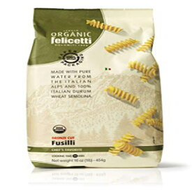 オーガニック フェリセッティ フジッリ パスタ イタリア産 非遺伝子組み換え 16オンス (454g) 2パック Organic Felicetti Fusilli Pasta Italian Non-GMO 16oz (454g) 2 Pack