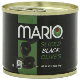 Mario Camacho Foods スライスブラックオリーブ、2.25 オンス缶 (8 個パック) Mario Camacho Foods Sliced Black Olives, 2.25-Ounce Cans (Pack of 8)