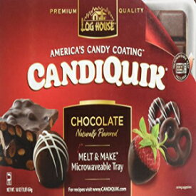 Log House CandiQuik キャンディコーティング、チョコレート、16 オンスパッケージ (2 個パック) Log House CandiQuik Candy Coating, Chocolate, 16 Ounce Package (Pack of 2)