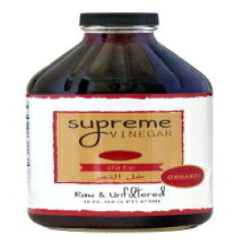 Supreme Organic DateVinegar-16オンス。 Supreme Vinegar Supreme Organic Date Vinegar - 16 oz.