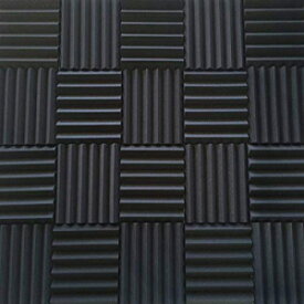 防音音響スタジオフォーム - ウェッジスタイル音響フォームパネル 12インチx12インチx2インチタイル - 4パック - DIY Soundproofing Acoustic Studio Foam - Wedge Style Acoustic Foam Panels 12"x12"x2" Tiles - 4 Pack - DIY