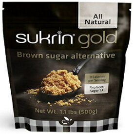 Sukrin Gold - 天然黒砂糖の代替品 - 1.1 ポンド バッグ (3 個パック) Sukrin Gold - The Natural Brown Sugar Alternative - 1.1 lb Bag (Pack of 3)
