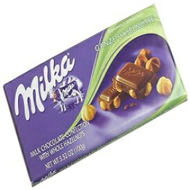 Milka ヘーゼルナッツ丸ごとミルクチョコレート、3.52 オンスバー (10 個パック) Milka Milk Chocolate with Whole Hazelnuts, 3.52-Ounce Bars (Pack of 10)