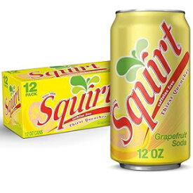 Citrus Caffeine Free, Squirt Citrus Soda, 12 fl oz cans (Pack of 12)
