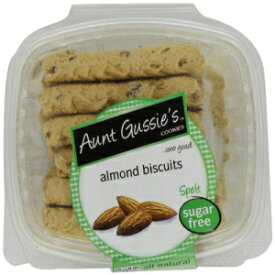 Aunt Gussie のシュガーフリー アーモンド ビスケット、8 オンス タブ (4 個パック) Aunt Gussie's Sugar Free Almond Biscuits, 8-Ounce Tubs (Pack of 4)