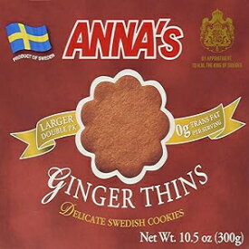 ジンジャーシンズ、アンナスデリケートスウェーデンクッキー、10.5オンス (ジンジャーシンズ) Ginger Thins, Annas Delicate Swedish Cookies, 10.5 Oz (Ginger Thins)