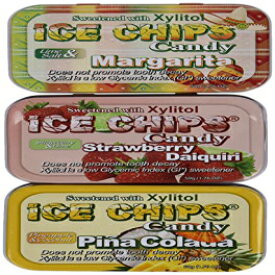 ICE CHIPS キシリトールキャンディー 6缶 (パーティーパック) ICE CHIPS Xylitol Candy 6 Tins (Party Pack)