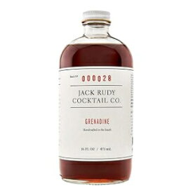 Jack Rudy Grenadine Cocktail Syrup | 16 fl oz | Handcrafted |