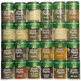 24 Piece Assortment, Simply Organic Ultimate Organic Starter Spice Gift Set
