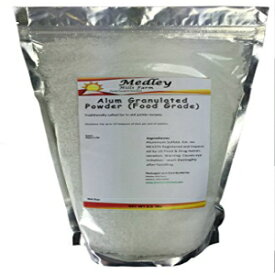 メドレー ヒルズ ファーム ミョウバン粒状粉末 (食品グレード) 3.5 ポンド Medley Hills Farm Alum Granulated Powder (Food Grade) 3.5 lbs.