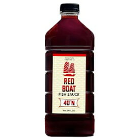 Red Boat Fish Sauce | Premium 40°N fish sauce sustainably made with just two ingredients in Vietnam | Keto, Paleo, & Whole 30 friendly | Gluten and sugar free with no preservatives | 64fl oz. bottle