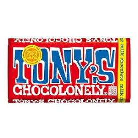 Tony's Chocolonely 32% ミルクチョコレートバー - ベルギーチョコレート、人工香料不使用、フェアトレード & B Corp 認定 - 6.35 オンス Tony's Chocolonely 32% Milk Chocolate Bar - Belgium Chocolate, No Artificial Flavoring, Fairtr