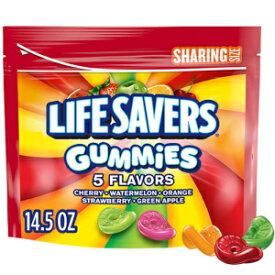 LIFE SAVERS グミキャンディ、5 フレーバー、シェアサイズ、14.5 オンス袋 LIFE SAVERS Gummy Candy, 5 Flavors, Sharing Size, 14.5 oz Bag