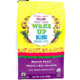 Trader Joe's Organic Fair Trade Wake Up Blend Ground Coffee Bag