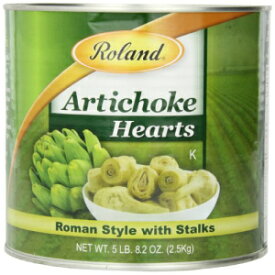 Roland Foods アーティチョーク ハーツ、ローマン スタイル、茎付き、81 オンス Roland Foods Artichoke Hearts, Roman Style with Stalks, 81 Ounce