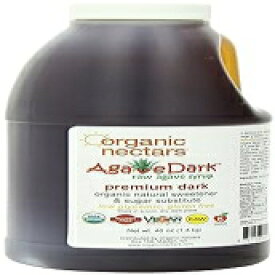 Premium Dark, Organic Nectars 100% Raw Premium Dark Agave Syrup, 46 Ounce Jug