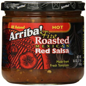 Arriba Fire ローストレッドサルサ、ホット、16 オンス Arriba Fire Roasted Red Salsa, Hot, 16 Ounce
