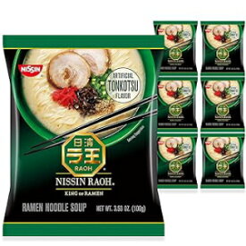 3.53 Ounce (Pack of 6), Tonkotsu, Nissin RAOH Ramen Noodle Soup, Tonkotsu, 3.53 Ounce (Pack of 6)