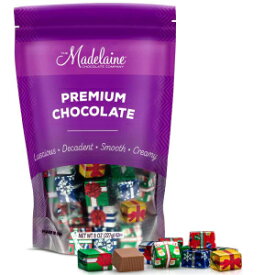 8 Ounce (Pack of 1), Presents, Madelaine Solid Premium Milk Chocolate Presents, Wrapped In Italian Foils, Featuring Assorted Designs (Half Pound)