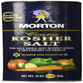 モートンソルト粗コーシャーソルト、16オンス Morton Salt Coarse Kosher Salt, 16 oz