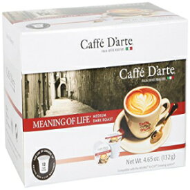 Caffe D'arte シングルサーブコーヒー、Meaning of Life、12 カウント、4.65 オンス Caffe D'arte Single Serve Coffee, Meaning of Life, 12 count, 4.65 oz