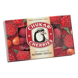 ホワイトチョコレートラズベリートリュフ - 2.75オンス - Chukar Cherry Co White Chocolate Raspberry Truffles - 2.75 oz - Chukar Cherry Co