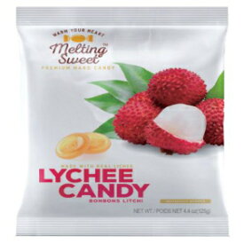 4.4 Ounce (Pack of 1), Lychee, Melting Sweet Premium Individually Wrapped Hard Candy (Lychee, 4.4oz, Pack of 1)