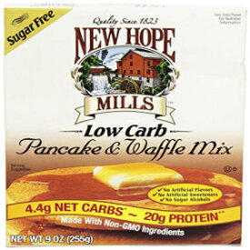 New Hope Mills シュガーフリー パンケーキ & ワッフル ミックス (9 オンス) New Hope Mills Sugar Free Pancake & Waffle Mix (9 Ounces)