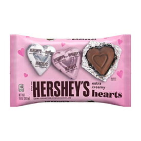 HERSHEY'S ハート型バレンタインデー キャンディ エクストラ クリーミー ソリッド ミルク チョコレート バッグ、10 オンス HERSHEY'S Heart Shaped Valentine's Day Candy Extra Creamy Solid Milk Chocolate Bag, 10 Oz.