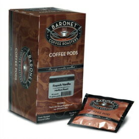 Baronet Coffee フレンチバニラ ミディアムロースト、18 カウントコーヒーポッド (3 個パック) Baronet Coffee French Vanilla Medium Roast, 18-Count Coffee Pods (Pack of 3)