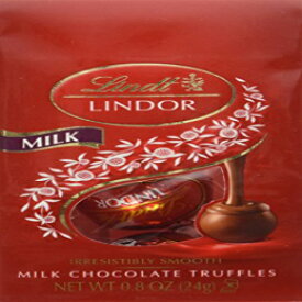 リンツ LINDOR ミルクチョコレート トリュフ ミニバッグ、コーシャ、24 個 Lindt LINDOR Milk Chocolate Truffle Mini Bag, Kosher, 24 Count