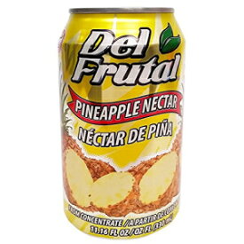 Del Frutal パイナップル ネクター 11.16 オンス - Sabor Pina (12 個パック) Del Frutal Pineapple Nectar 11.16 oz - Sabor Pina (Pack of 12)