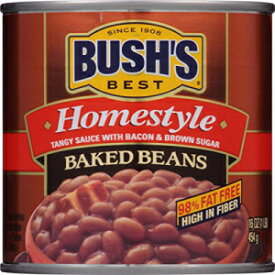 ブッシュズ ベスト ホームスタイル ベイクドビーンズ、16 オンス (12 缶) Bush's Best Homestyle Baked Beans, 16 oz (12 cans)