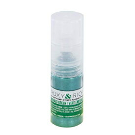 Roxy & Rich 食用ハイブリッド スパークル ダスト ポンプ、4 グラム エメラルド グリーン Roxy & Rich Edible Hybrid Sparkle Dust Pump, 4 Grams Emerald Green