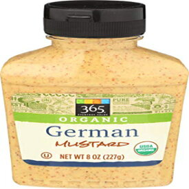 365 Everyday Value、オーガニックジャーマンマスタード、8オンス 365 Everyday Value, Organic German Mustard, 8 oz