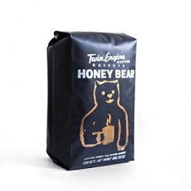 ハニーベア | ブラック エディション - ダーク ロースト、最高評価のコーヒー - ツイン エンジン コーヒーによる限定版全豆 HONEY-BEAR | Black Edition - Dark Roast, Highest Rated Coffee - Limited Edition Whole Bean by Twin Engine C