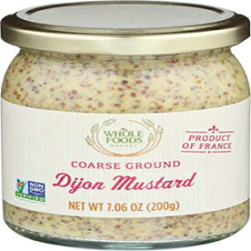 Whole Foods Market 粗挽きディジョンマスタード、7.06オンス Whole Foods Market Coarse Ground Dijon Mustard, 7.06 oz