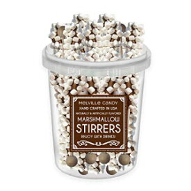 ミニマシュマロ付きミルクチョコレートコーティングスターラースティック (30 ct バケツ) Milk Chocolate Coated Stirrer Stick With Mini Marshmallows (30 ct Bucket)