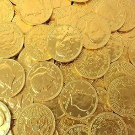 CrazyOutlet ゴールドコイン ミルクチョコレートキャンディ、Lサイズ1.5インチ、バルクキャンディ、2ポンド CrazyOutlet Gold Coins Milk Chocolate Candy, Large 1.5 Inch, Bulk Candy, 2 Lbs