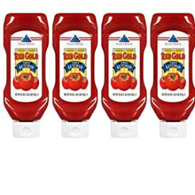 レッドゴールドケチャップ、(レギュラー) スクイーズボトル、20オンスボトル(4個パック) Red Gold Ketchup, (Regular) Squeeze Bottle, 20oz Bottles (Pack of 4)