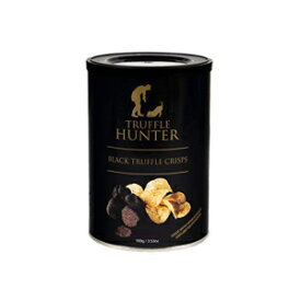 TruffleHunter リアル黒トリュフ ポテトチップス (パックあたり 3.53 オンス) 3 個パック - グルメ揚げスナック 味付けパーティーフード - ビーガン、ベジタリアン TruffleHunter Real Black Truffle Potato Chips (3.53 Oz Per Pack) Pack of